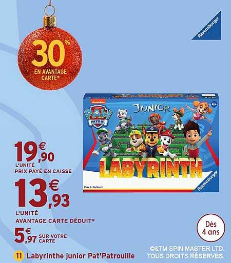 Labyrinthe junior Pat'Patrouille