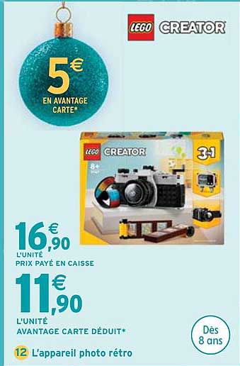 LEGO CREATOR 3 en 1 L'appareil photo rétro