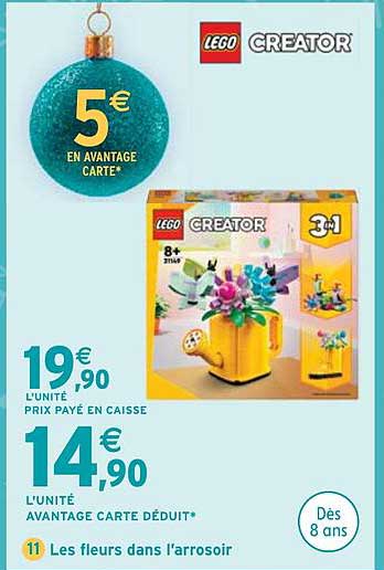 LEGO CREATOR 3 en 1 Les fleurs dans l'arrosoir