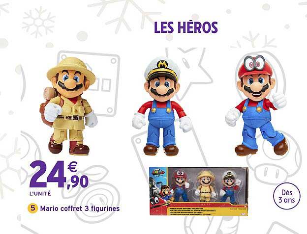 Mario coffret 3 figurines