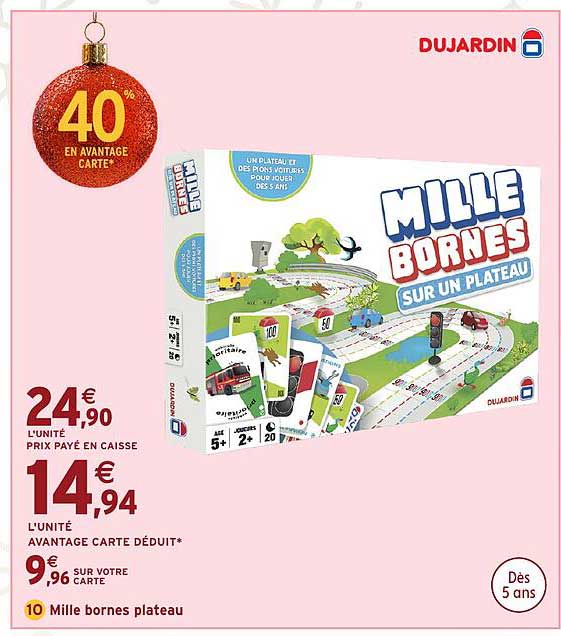 Mille bornes sur un plateau