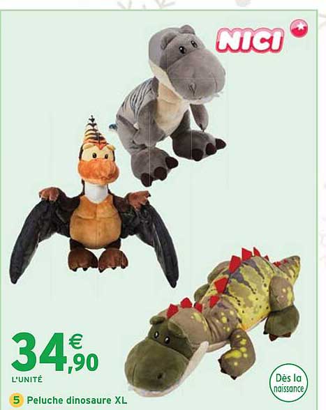 Peluche dinosaure XL