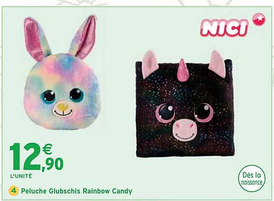 Peluche Glubschis Rainbow Candy