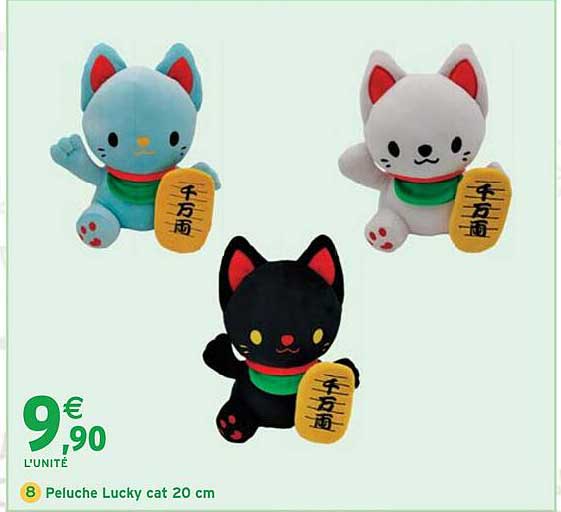 Peluche Lucky cat 20 cm