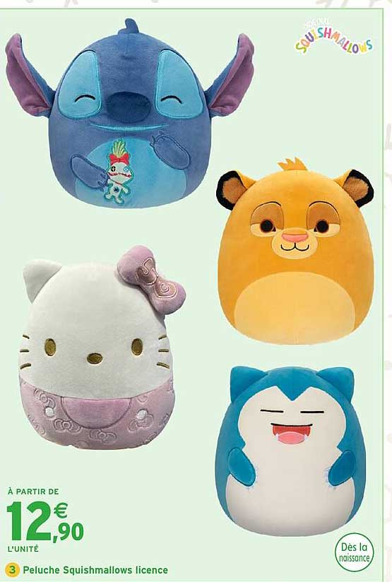 Peluche Squishmallows licence