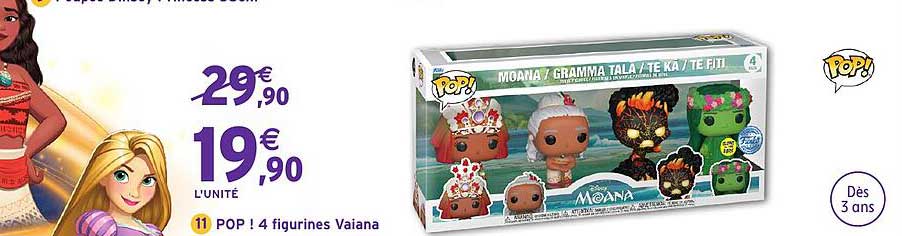 POP ! 4 figurines Vaiana