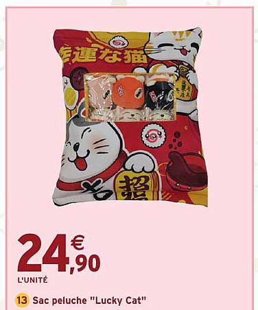 Sac peluche "Lucky Cat"