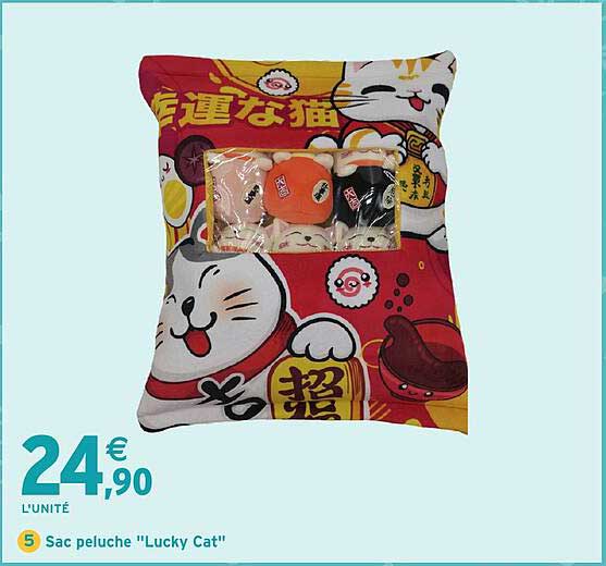 Sac peluche "Lucky Cat"