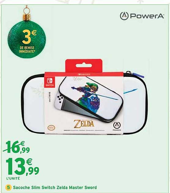 Sacoche Slim Switch Zelda Master Sword