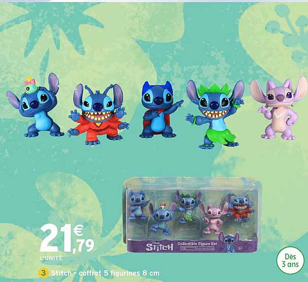 Stitch coffret 5 figurines 8 cm