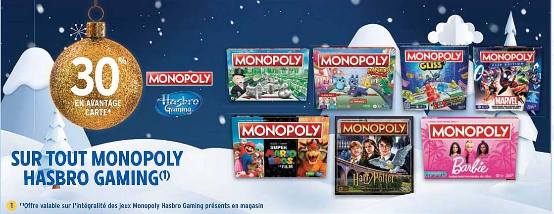 SUR TOUT MONOPOLY HASBRO GAMING