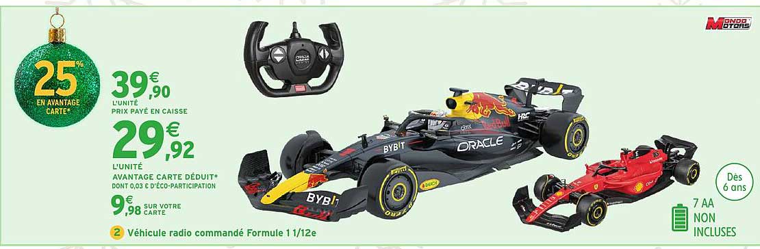 Véhicule radio commandé Formule 1 1/12e