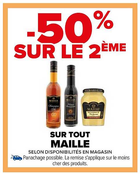 -50% SUR LE 2ÈME SUR TOUT MAILLE