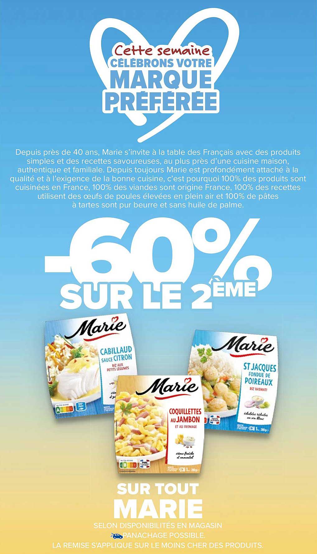 -60% SUR LE 2ÈME SUR TOUT MARIE