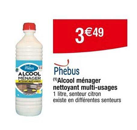 Alcool ménager nettoyant multi-usages