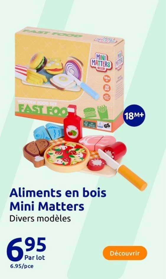 Aliments en bois Mini Matters