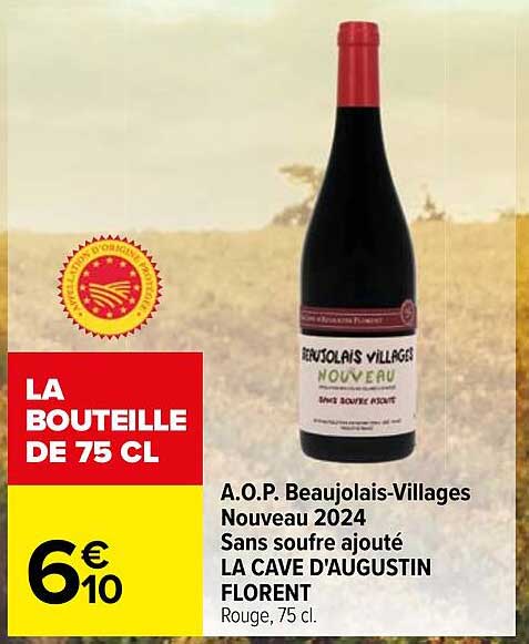 A.O.P. Beaujolais-Villages Nouveau 2024