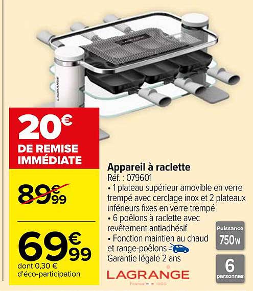 Appareil à raclette