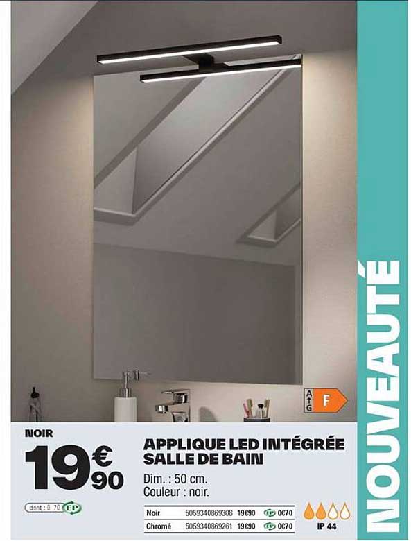 APPLIQUE LED INTÉGRÉE SALLE DE BAIN