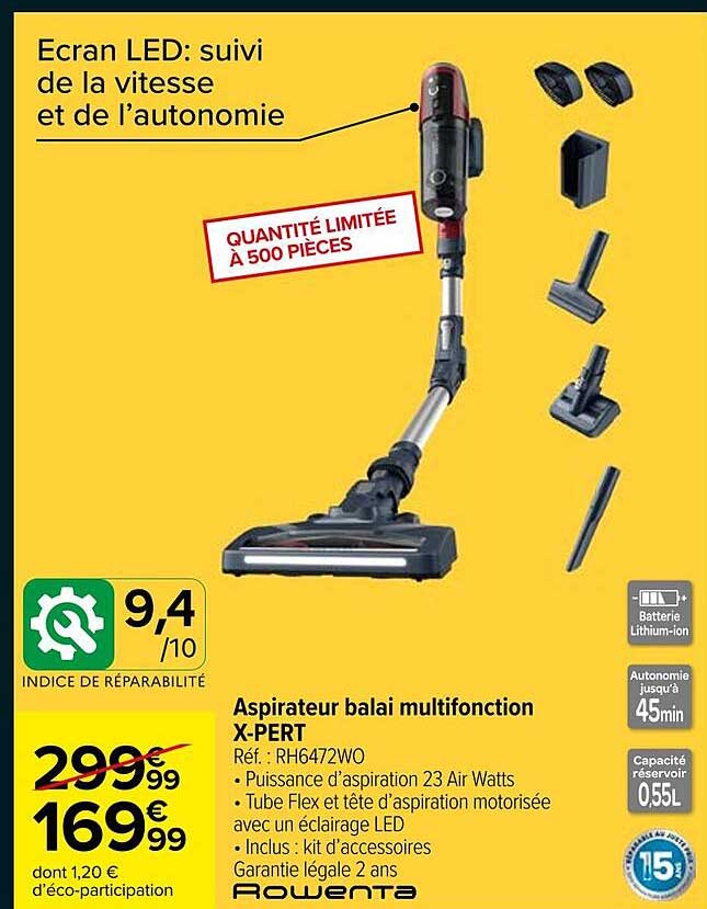 Aspirateur balai multifonction X-PERT