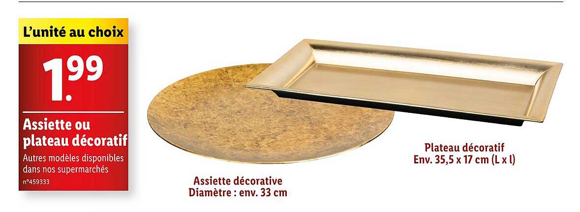 Assiette ou plateau décoratif