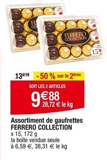 Assortiment de gaufrettes FERRERO COLLECTION