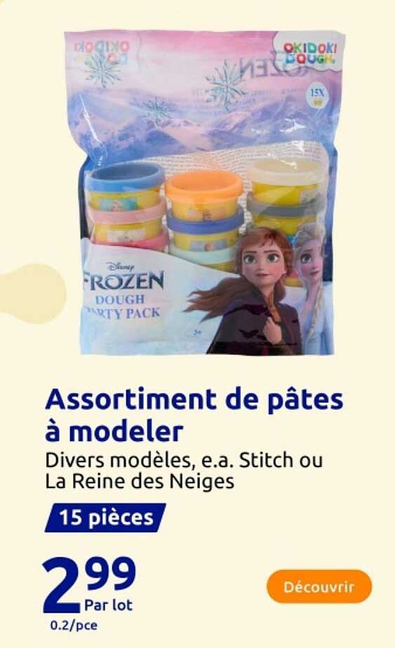 Assortiment de pâtes à modeler