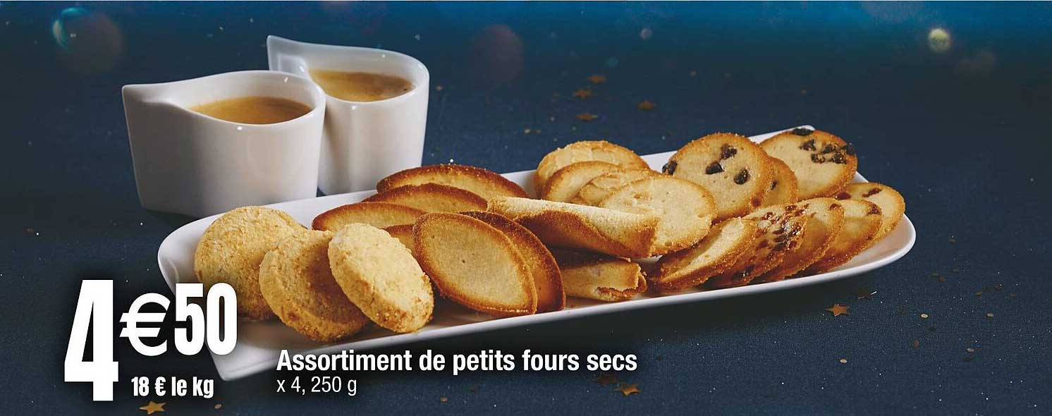 Assortiment de petits fours secs