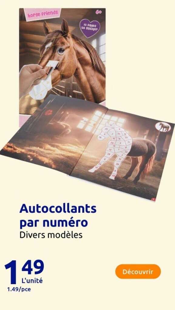 Autocollants par numéro