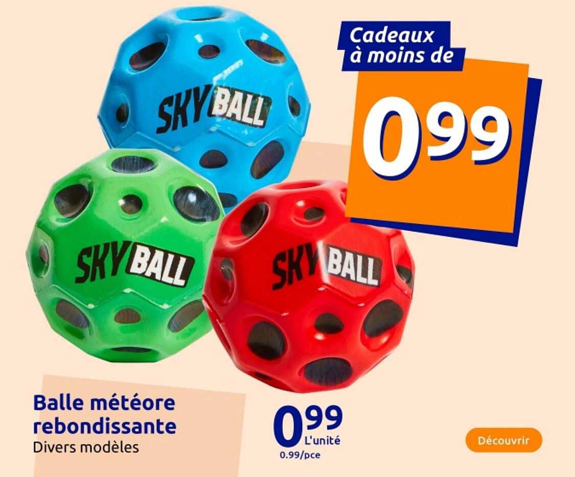 Balle météore rebondissante