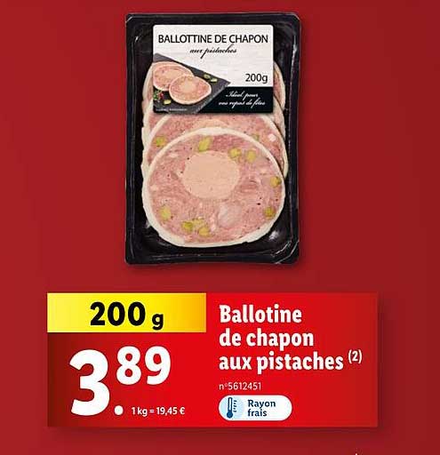 Ballotine de chapon aux pistaches