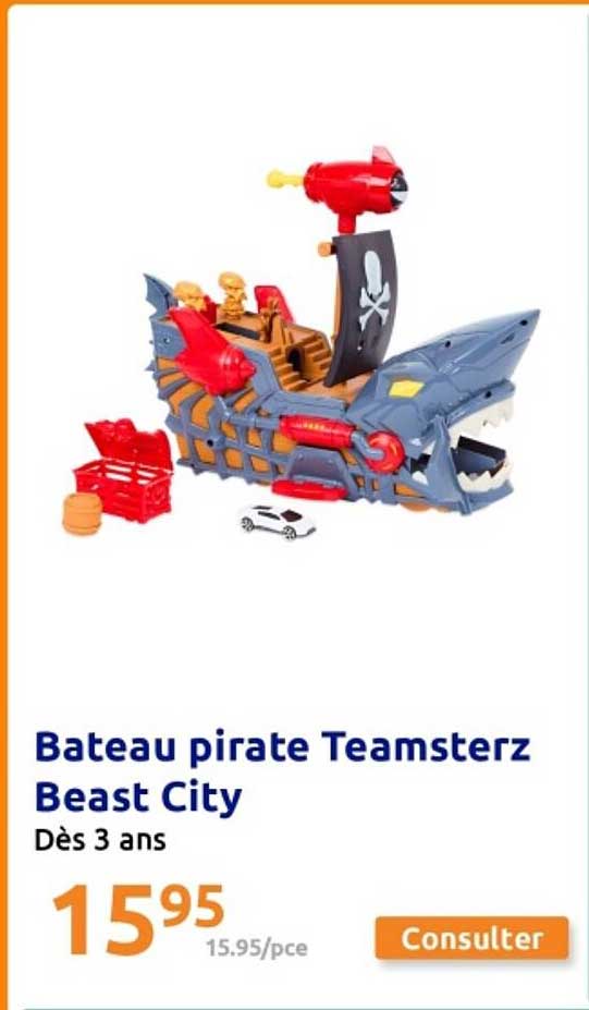 Bateau pirate Teamsterz Beast City