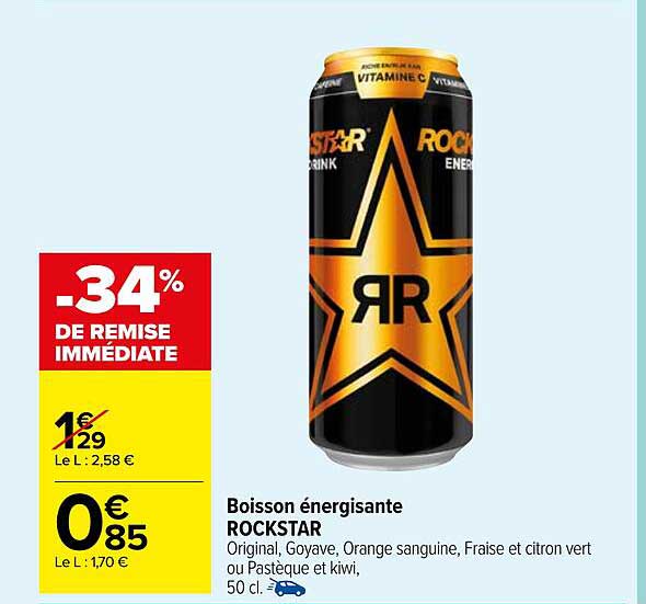 Boisson énergisante ROCKSTAR