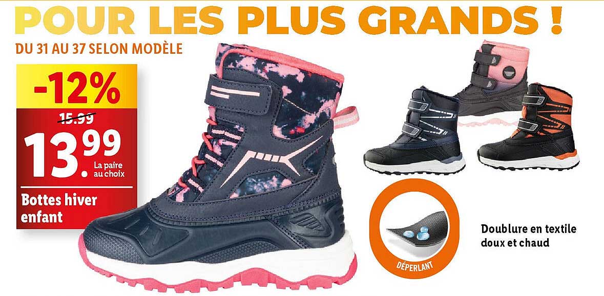 Bottes hiver enfant