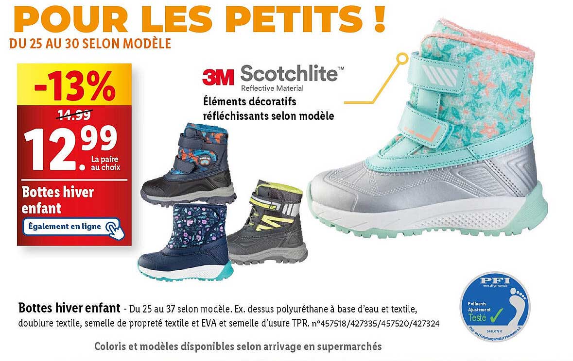 Bottes hiver enfant