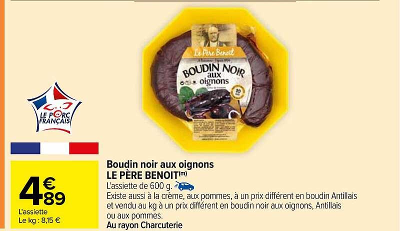 Boudin noir aux oignons LE PÈRE BENOIT™