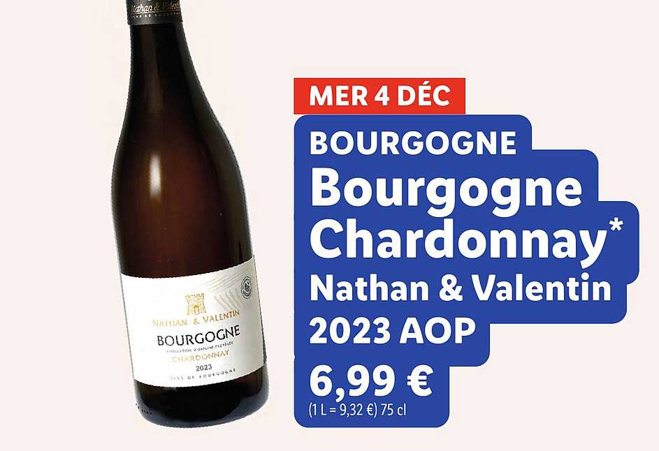 BOURGOGNE Bourgogne Chardonnay* Nathan & Valentin 2023 AOP