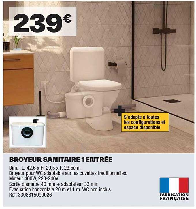 BROYEUR SANITAIRE 1 ENTRÉE