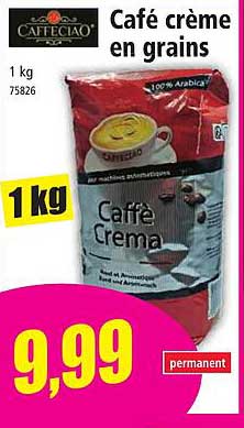 Café crème en grains