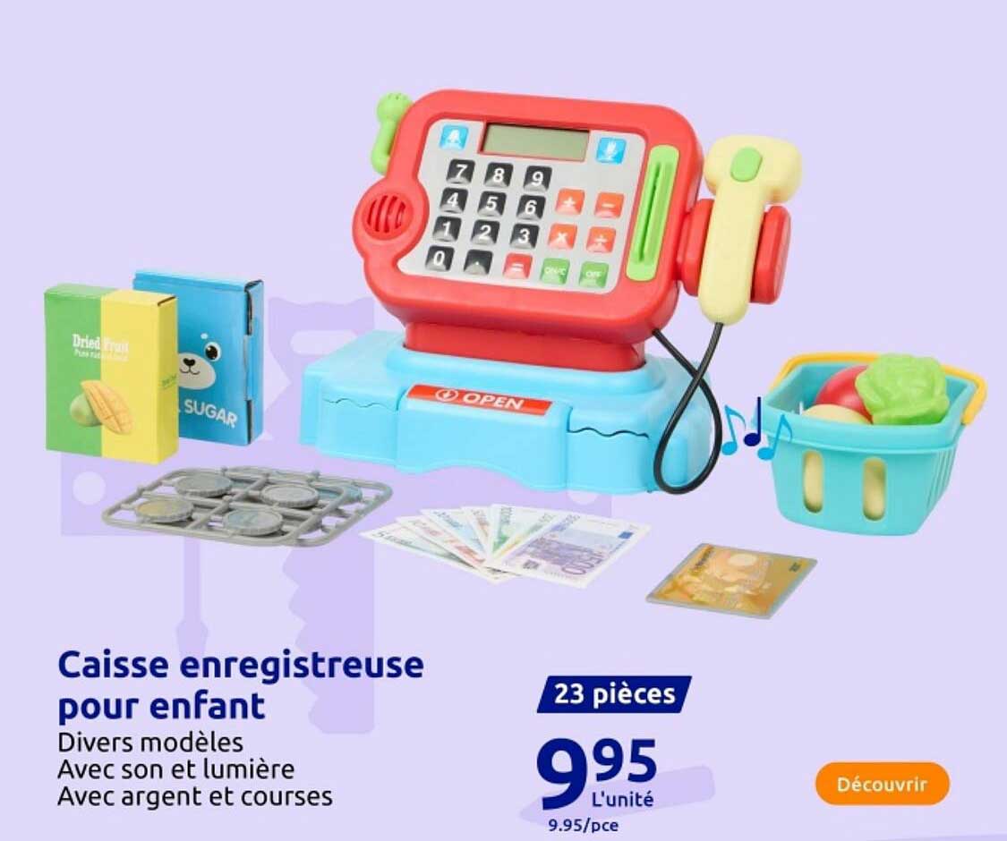 Caisse enregistreuse pour enfant