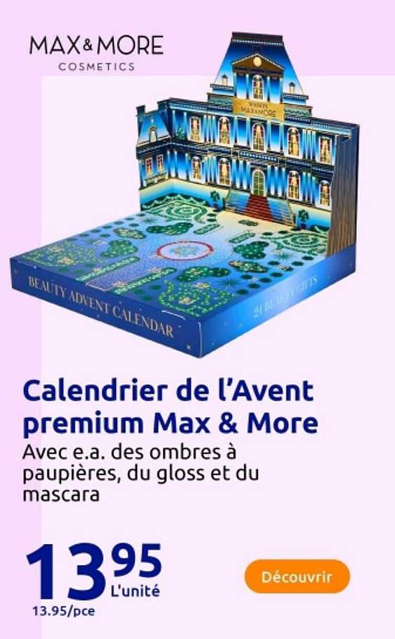 Calendrier de l’Avent premium Max & More