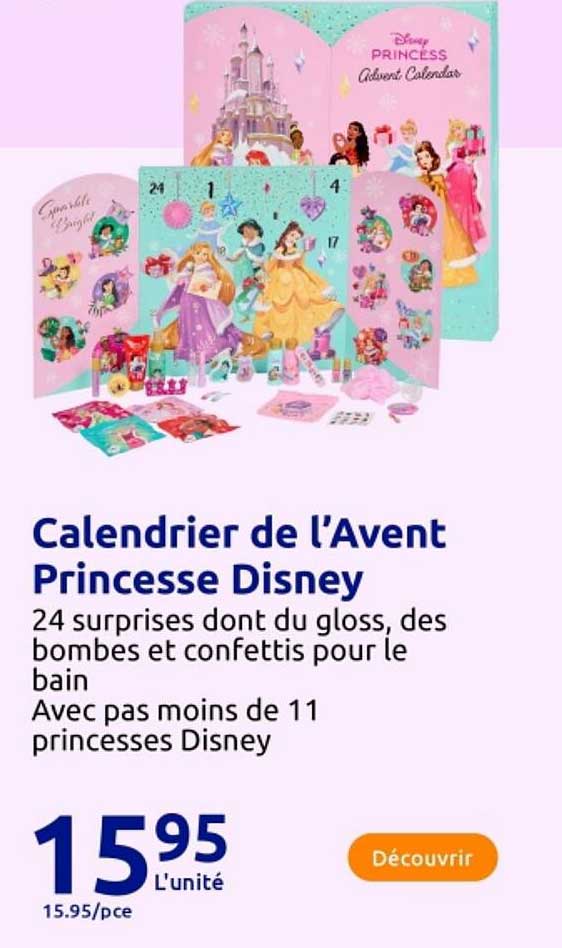 Calendrier de l'Avent Princesse Disney