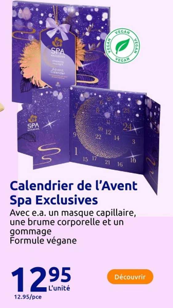 Calendrier de l'Avent Spa Exclusives