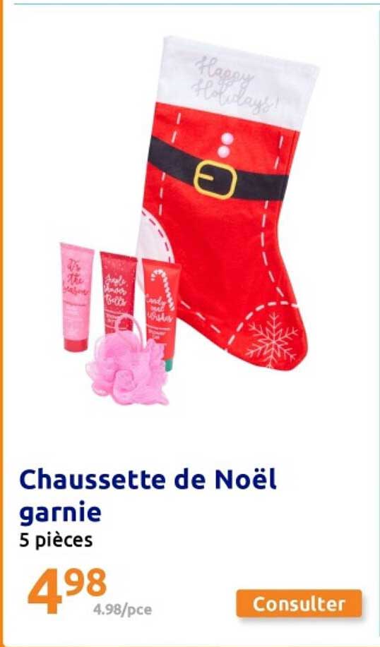 Chaussette de Noël garnie