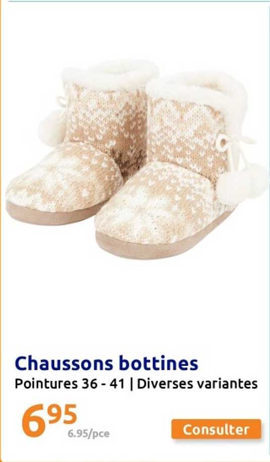 Chaussons bottines