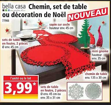 Chemin, set de table ou décoration de Noël NOUVEAU