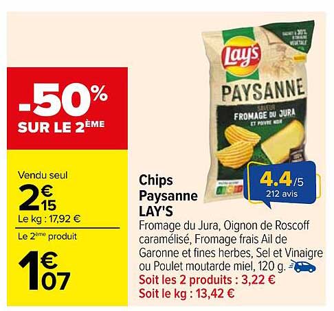 Chips Paysanne LAY'S