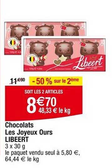 Chocolats Les Joyeux Ours LIBEERT