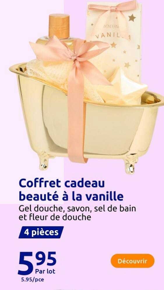 Coffret cadeau beauté à la vanille