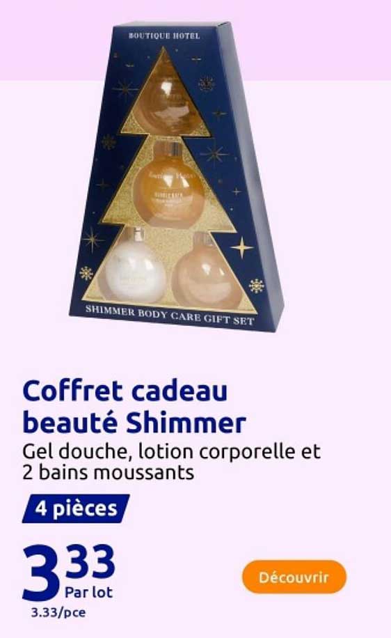 Coffret cadeau beauté Shimmer